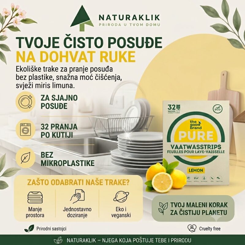 Trake za pranje posuđa, Limun, 32 pranja