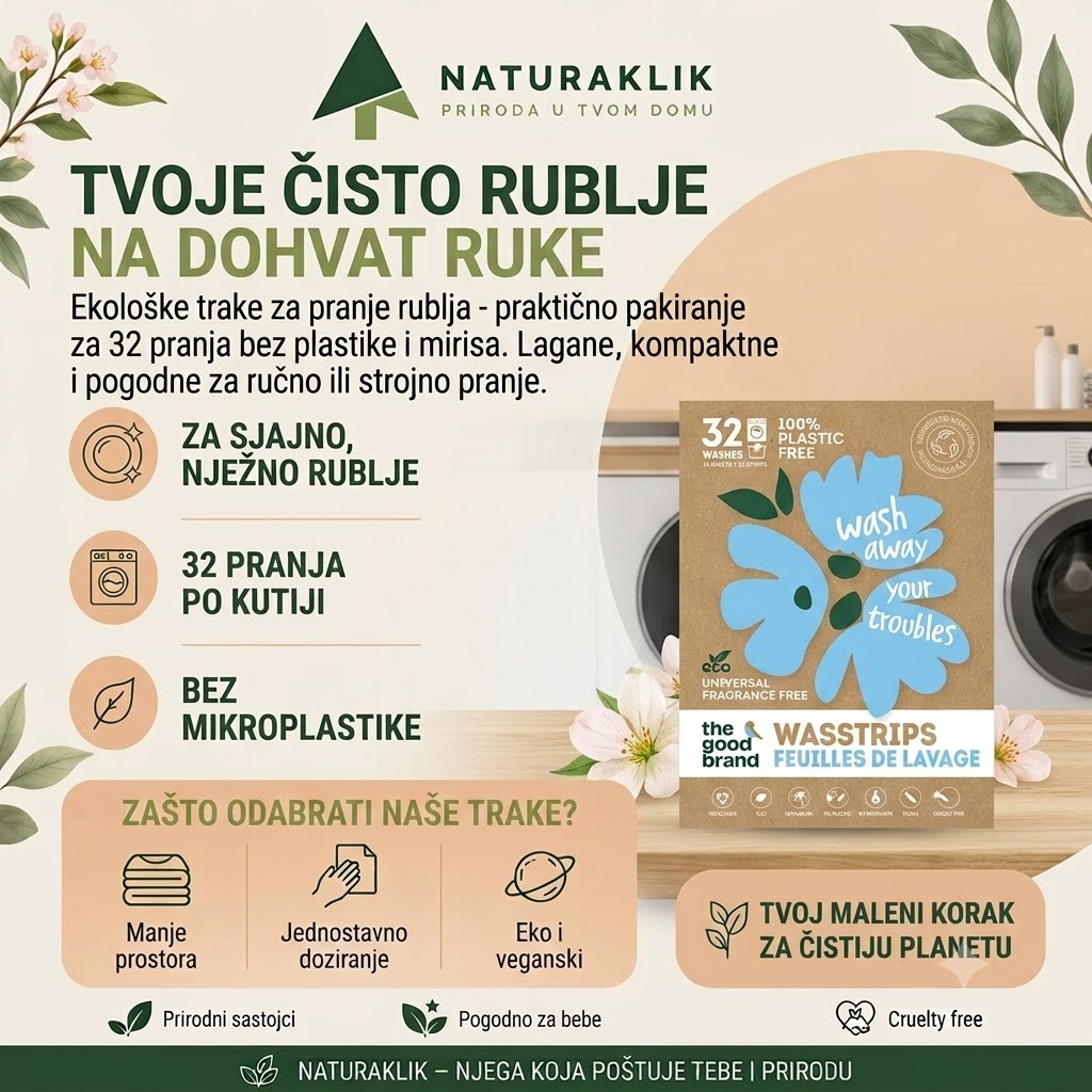 Trake za pranje rublja bez mirisa, 32 pranja