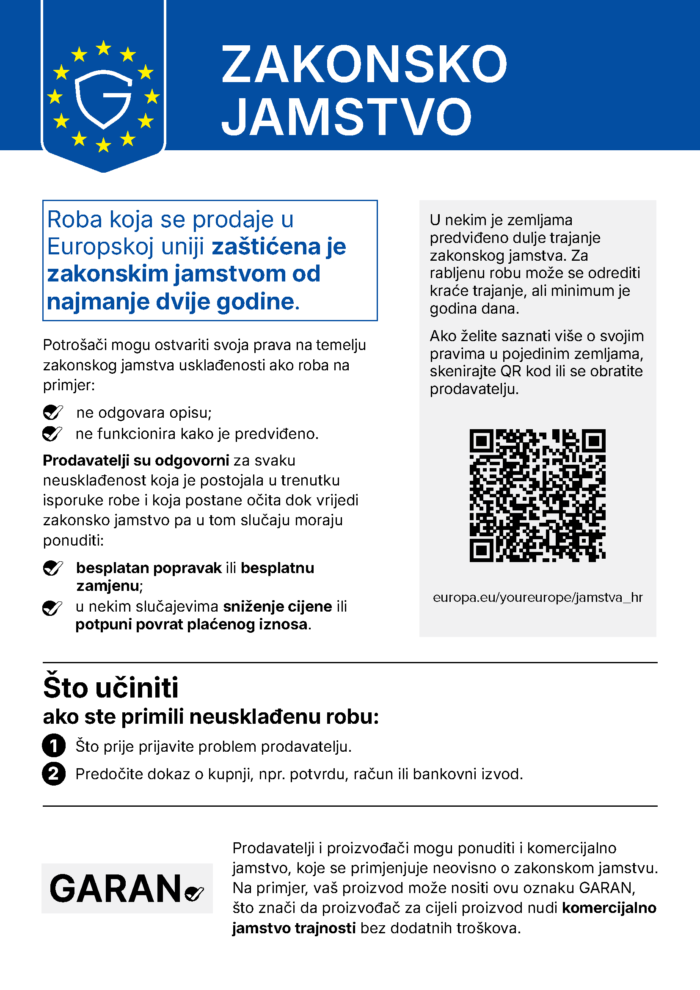 Legal Guarantee Notice HR